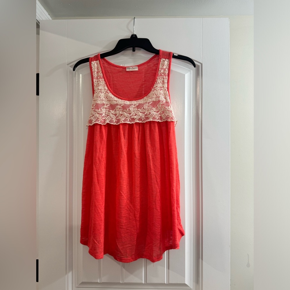Mary Jane Lace Tank Top Size - M
